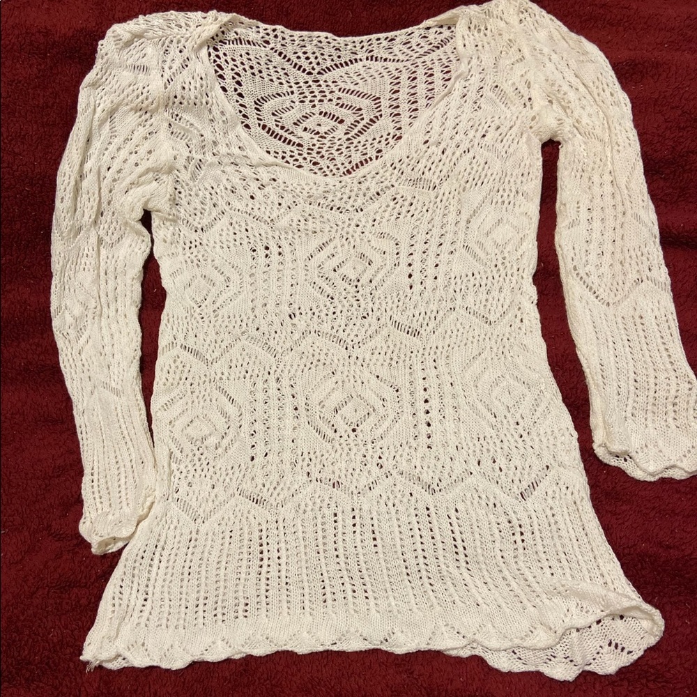 Lace sweater